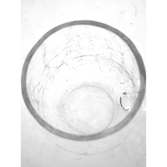 MUG/CUP-Clear-Crackle Finish-Large-Unique-Holds 20 oz (2.5 cups) - Picture 7 of 9